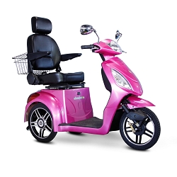eWheels EW-36 3-Wheel Mobility Scooter 350lbs Speed 18mph - Pink